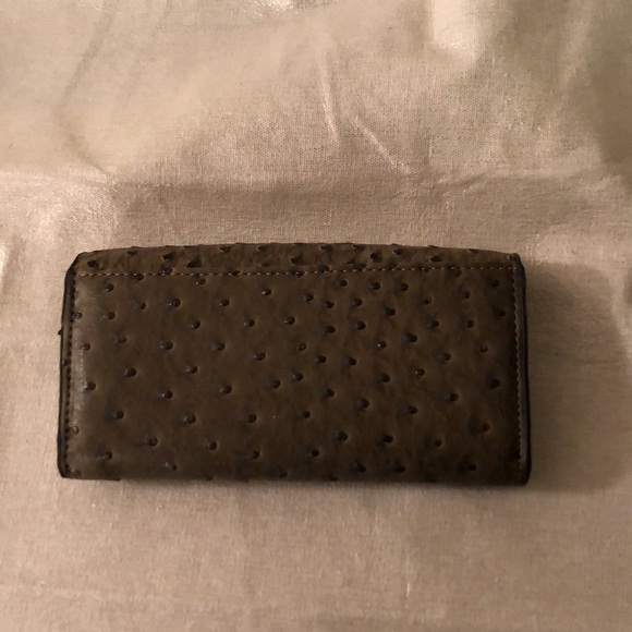 Credit card hand carry wallet Simulated of ostrich - Picture 3 of 3